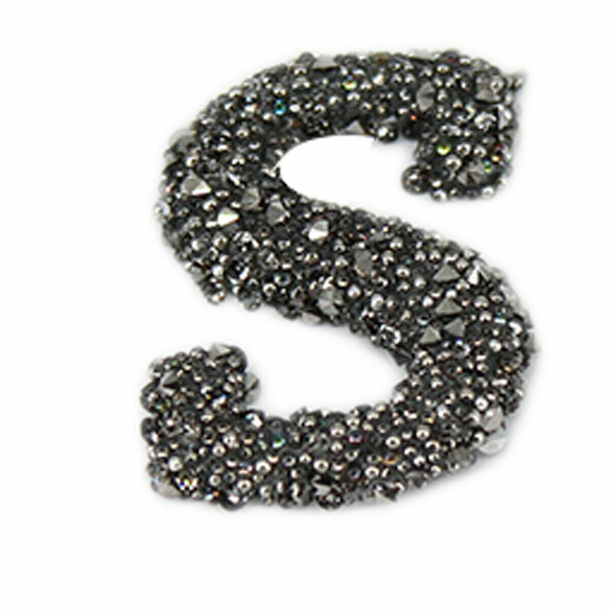 S Sparkle Alphabet Embroidery Patches