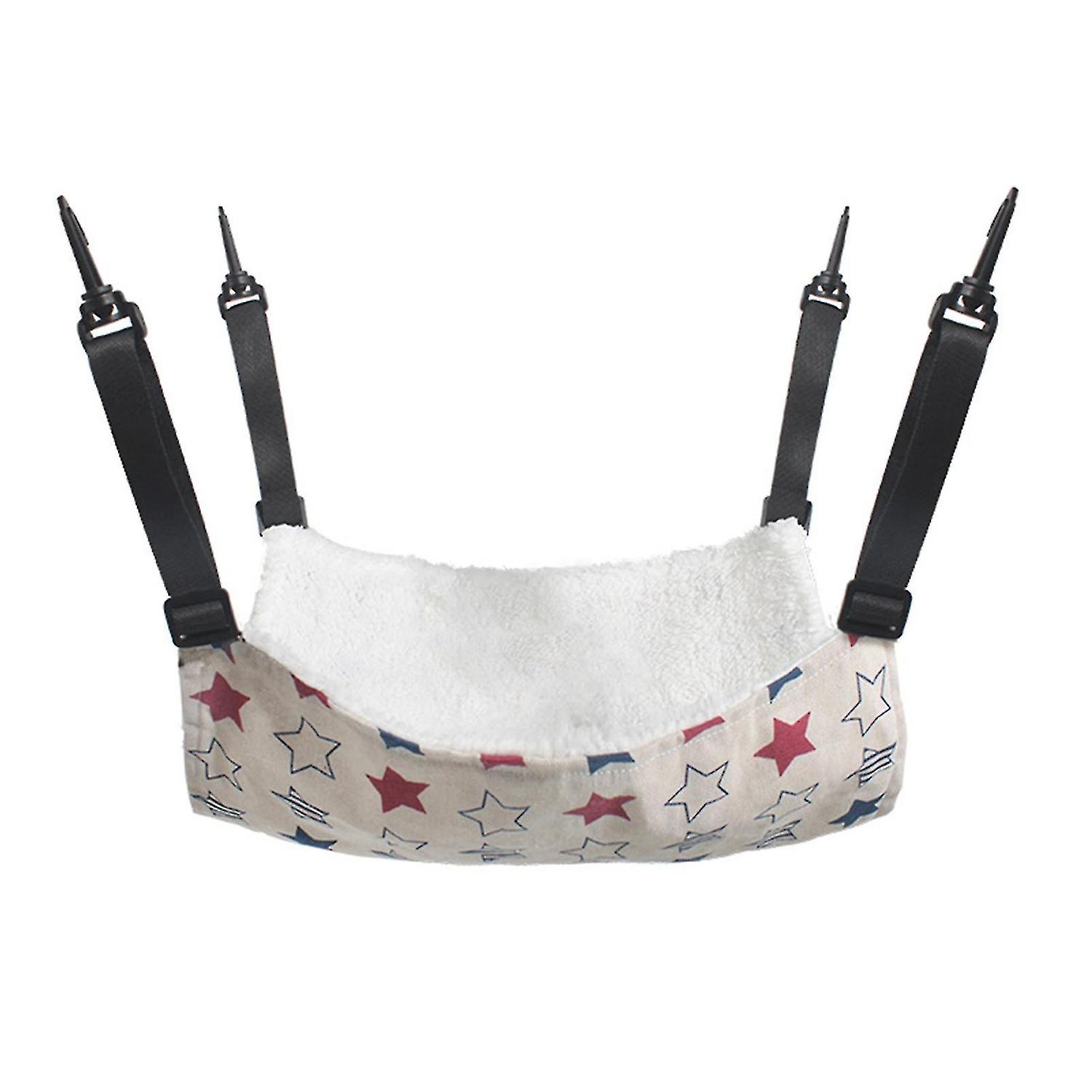 Cat Hammock Iron Breathable Plush Hook Adjustable Cat Swing Hanging Nests Cat Climbing Frame