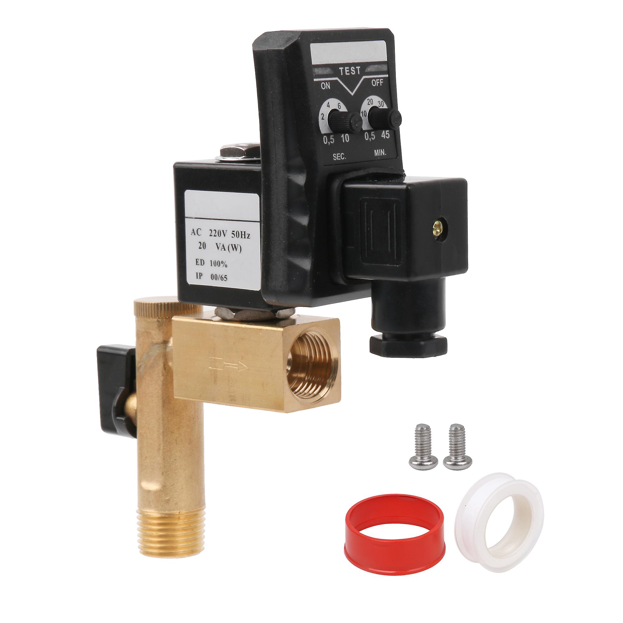 1/2Inch Electronic Timed Air Compressor Automatic Drain Valve With LED Indicator