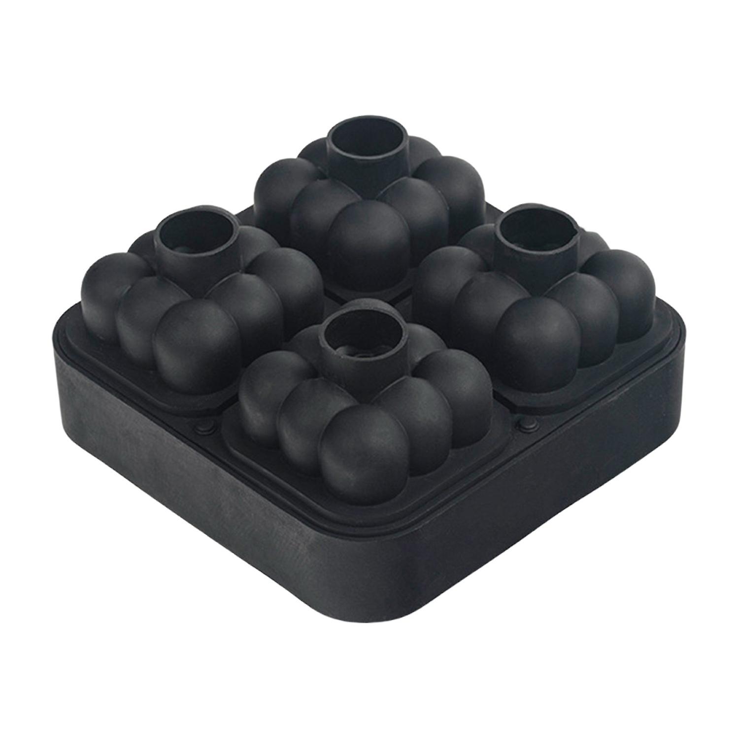 Ice Cube Mold Non Stick Easy Demoulding Reusable Food Grade 4 Grids Silicone Ice Ball Maker Mold Hom