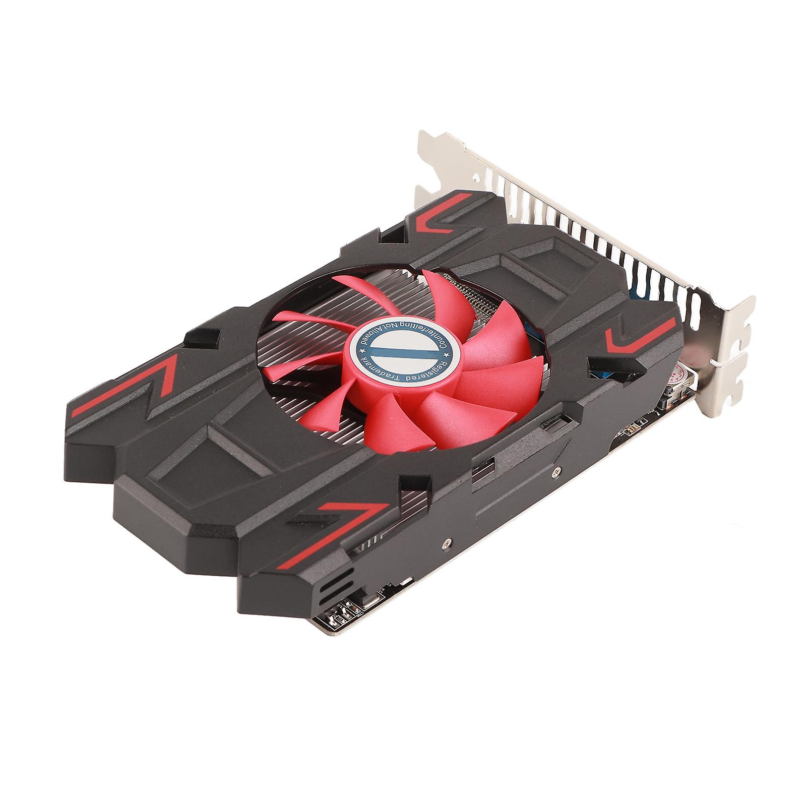 Graphics Card 4G DDR5 128bit Strong Heat Dissipation 3 Interfaces Plug and Play Desktop PC Gaming Graphics Card 