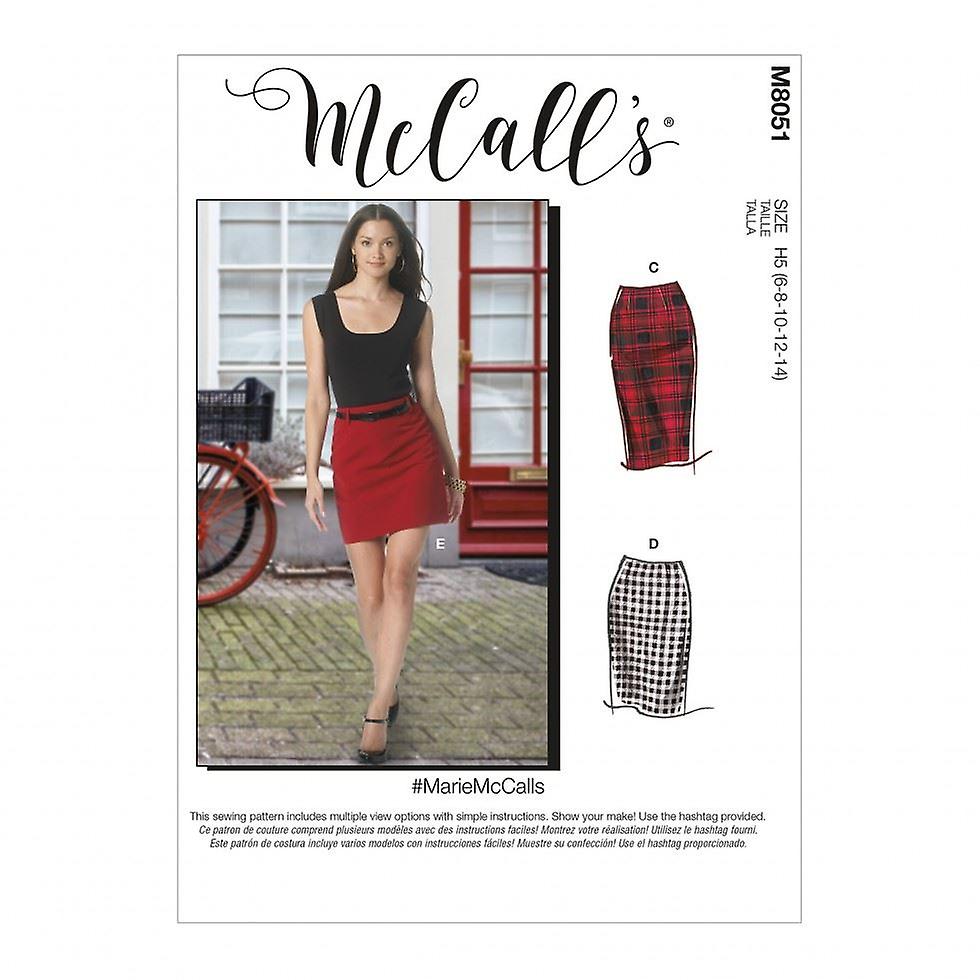 McCalls Sewing Pattern 8051 Women H5 (6-8-10-12-14)