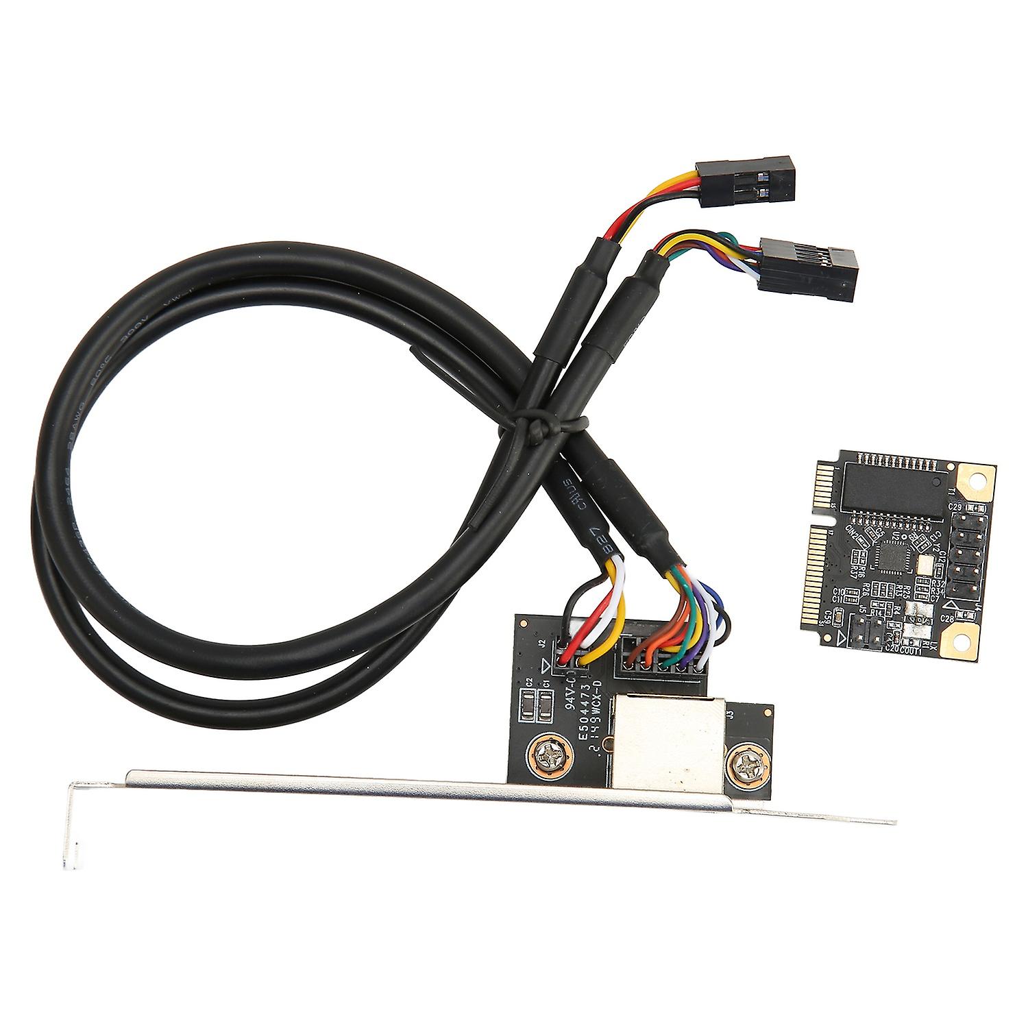 Mini PCI E Gigabit Ethernet Card 1000Mbps Gold Pin Efficient Heat Dissipation RJ45 LAN NIC Card Mini