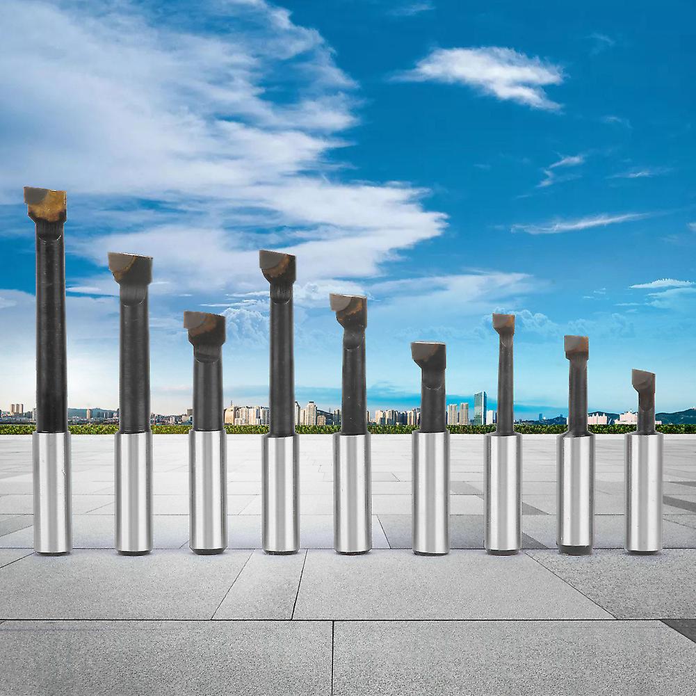 9pcs 12mm F1 Shank Set Boring Bar Set Kit Carbide Tipped Bars