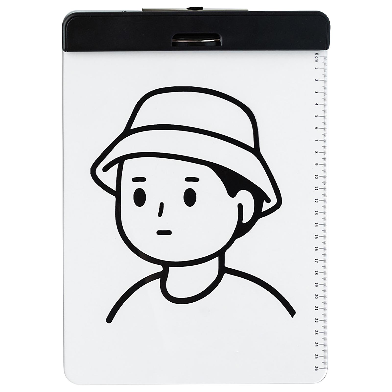 Acrylic Clipboard Transparent Document File Organizer Binder Clipboard for A4 Paper Students Drawing Office School