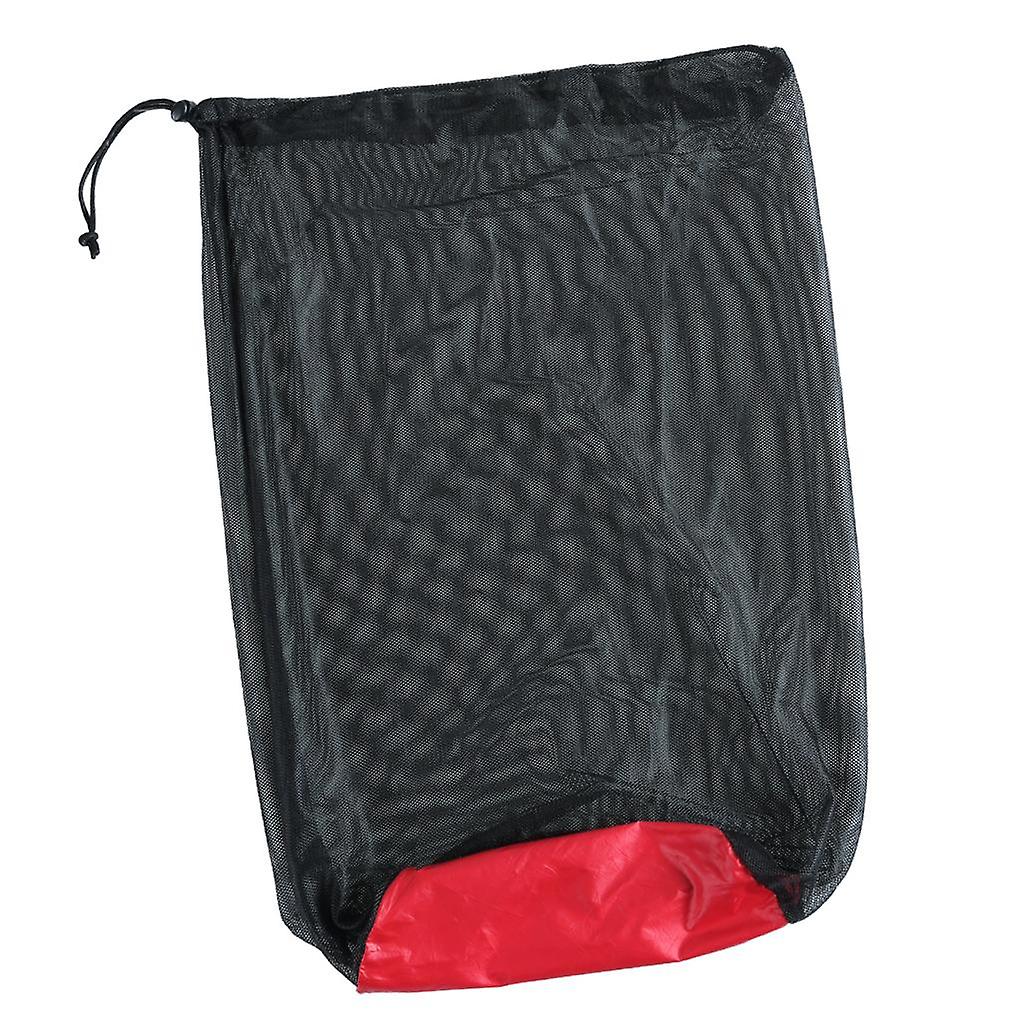 Ultra Light Mesh Stuff Sack Storage Bag for Tavel Camping Black