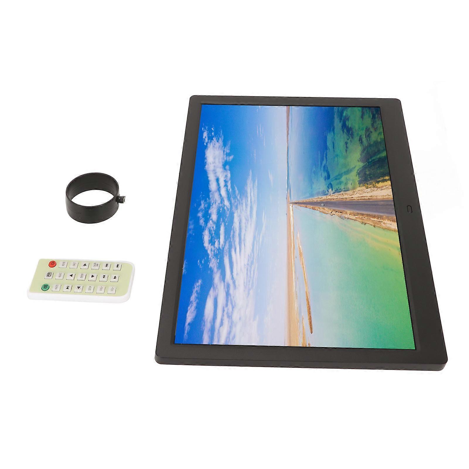 15.4 Inch LCD Digital Photo Frame HD 1280x800 Large Storage USB Interface Electronic Picture Frame Black 100?240V EU Plug