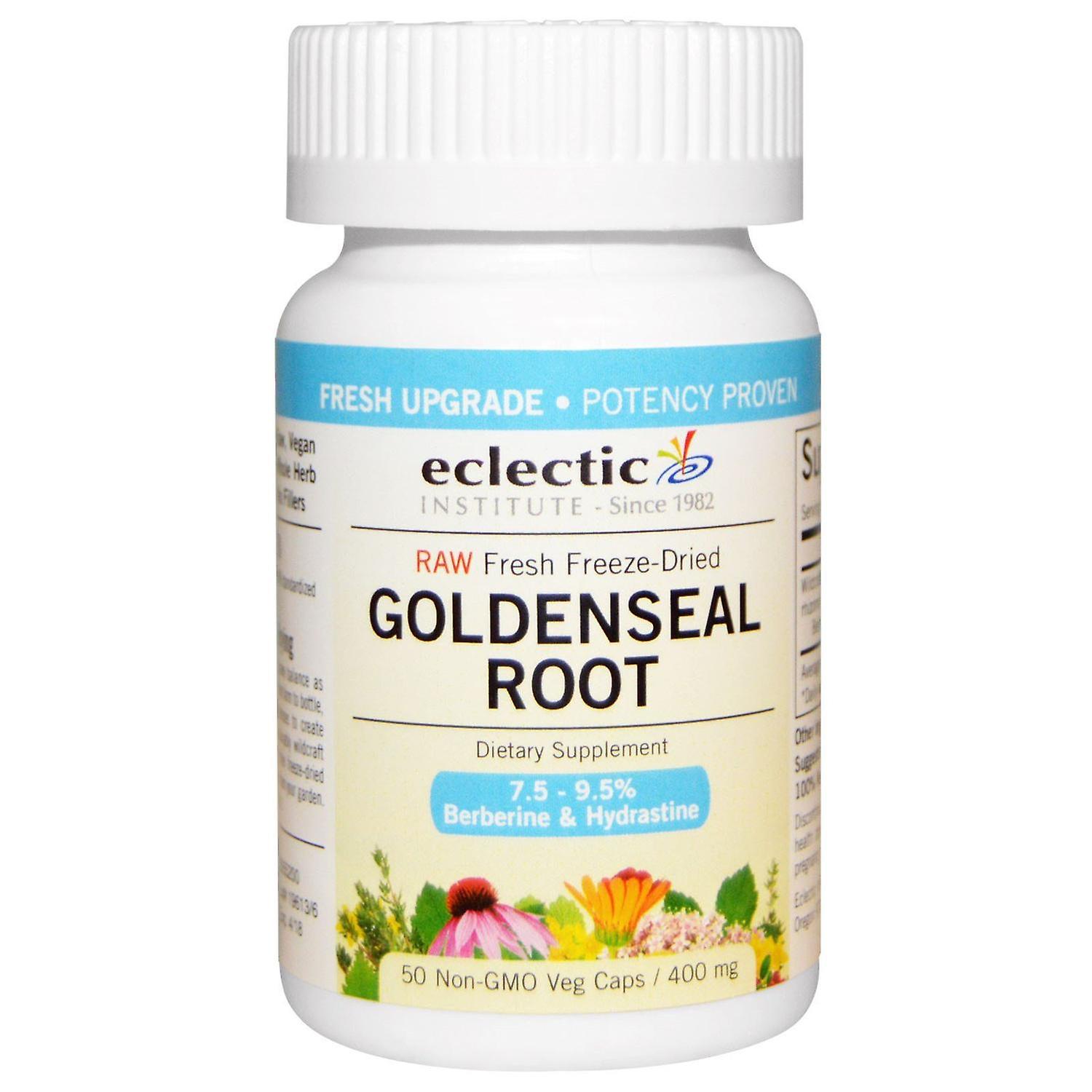 Eclectic Institute, Goldenseal Root, 400 mg, 50 Veg Caps