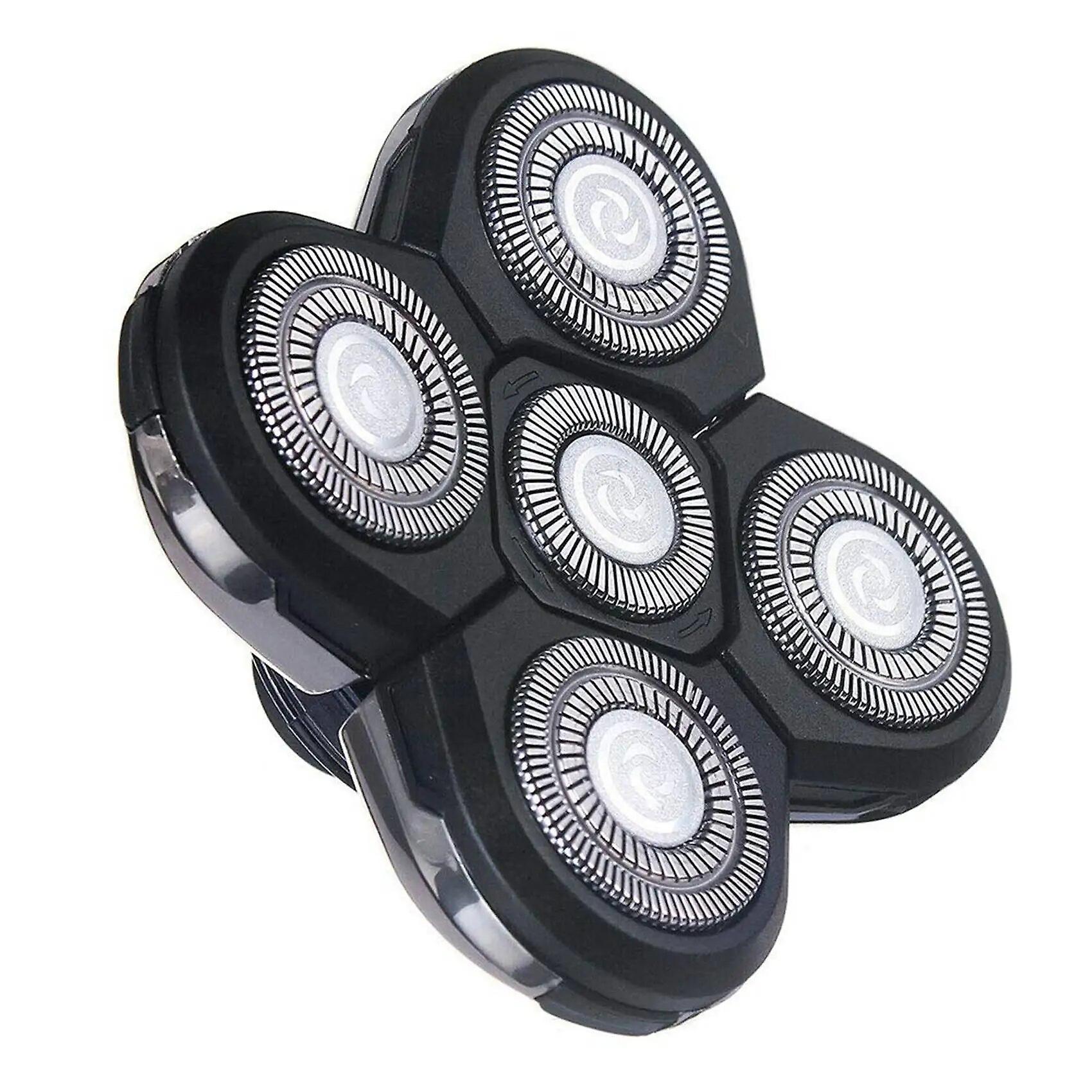 5D Electric Shavers Replacement Razor Blade Heads Bald for Spare Blade Bald Head Shavers for Men (Gray)~27415