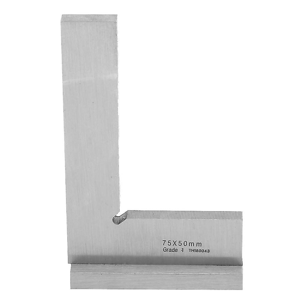 Telituny Carbon Steel Right Angle Ruler, 90° Flat Engineer Tool with Seats, High Accuracy, 2