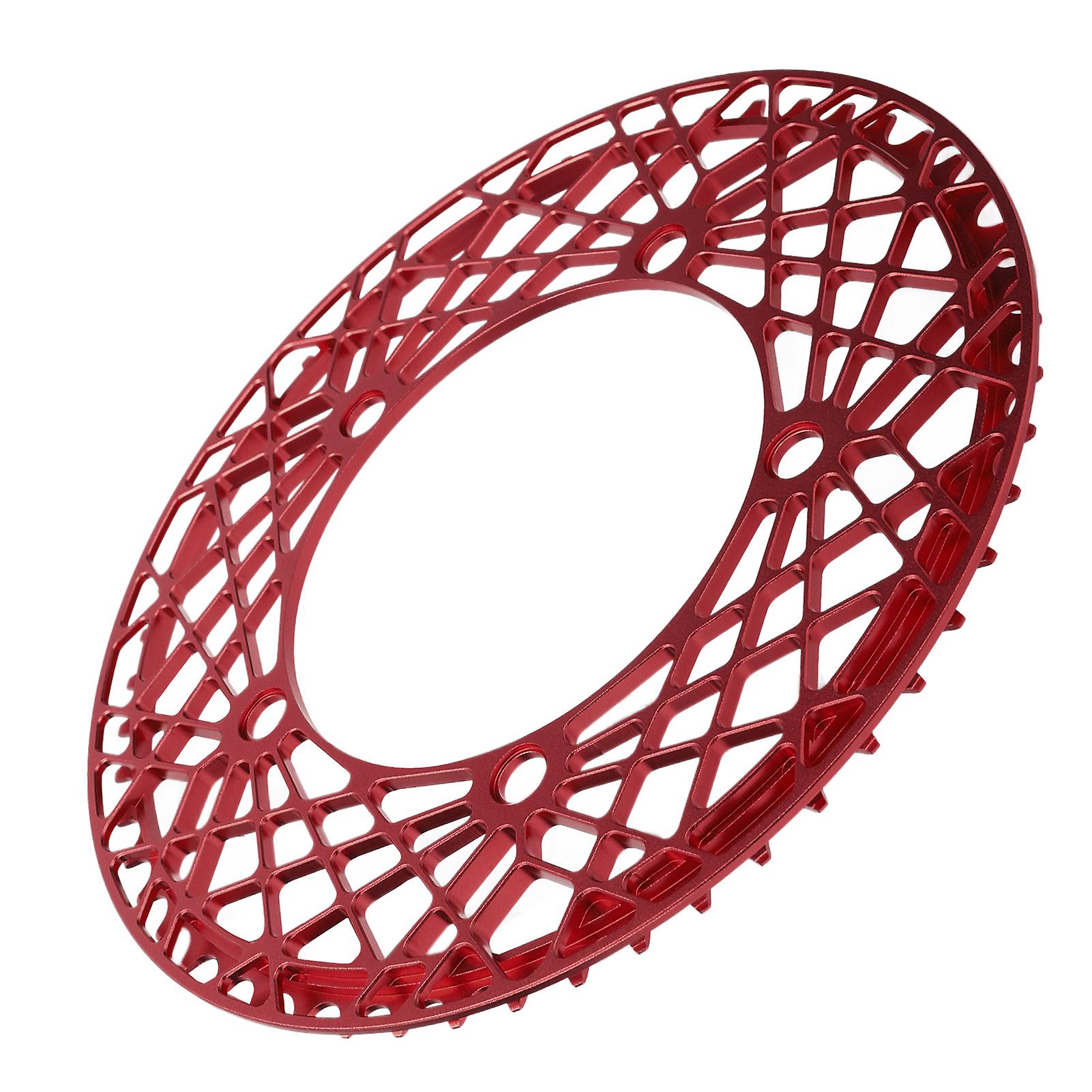 BOLANY Bicycle Chainring Aluminum Alloy Bicycle Chainring Plate Plate for 130 BCD 53TAnode Red
