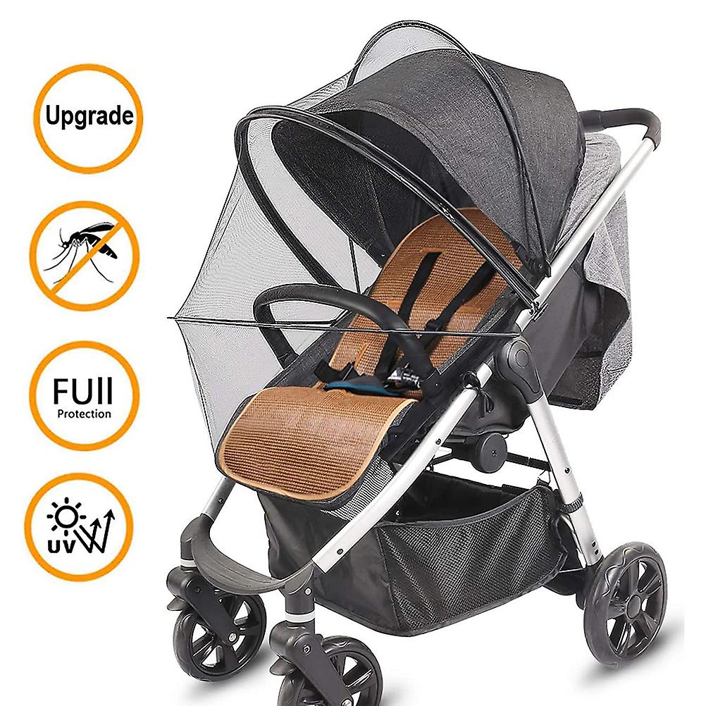 Universal Baby Stroller Mosquito Net with Zipper for Carrycot and Travel Cot