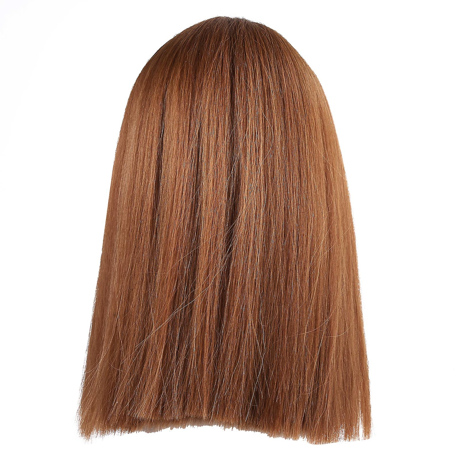 48cm Long Straight Cosplay Wig with Bangs for Party