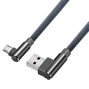 1m 2m 3m Charging Micro Cable Usb Plug To 90 Degree Angle Micro