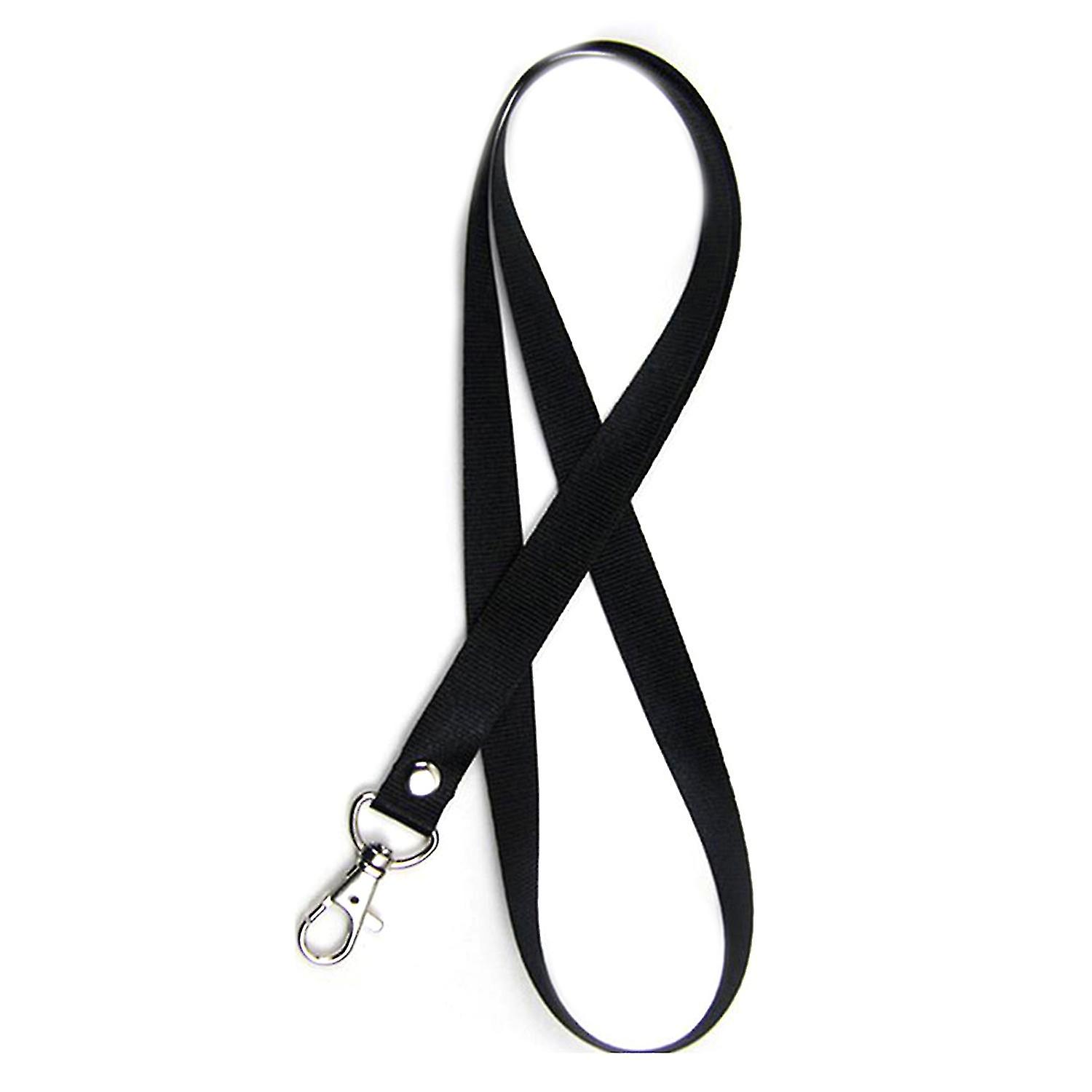 Lanyard Solid Color Tear-resistant Nylon Rope Lanyard ID Holder for Adults