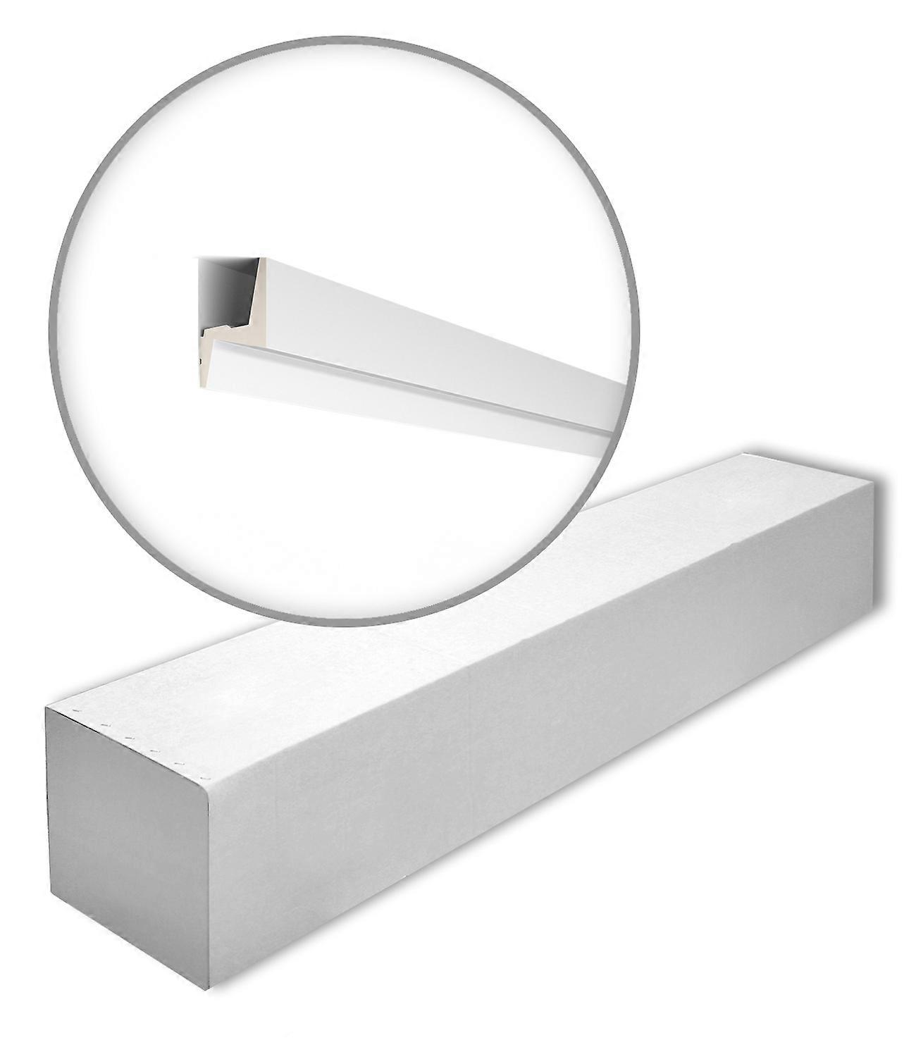 NMC 14 x Cornice moulding IL6-box 28 meter ARSTYL Rigid polyurethane foam 200 cm white pre-primed appropriate for indirect lighting