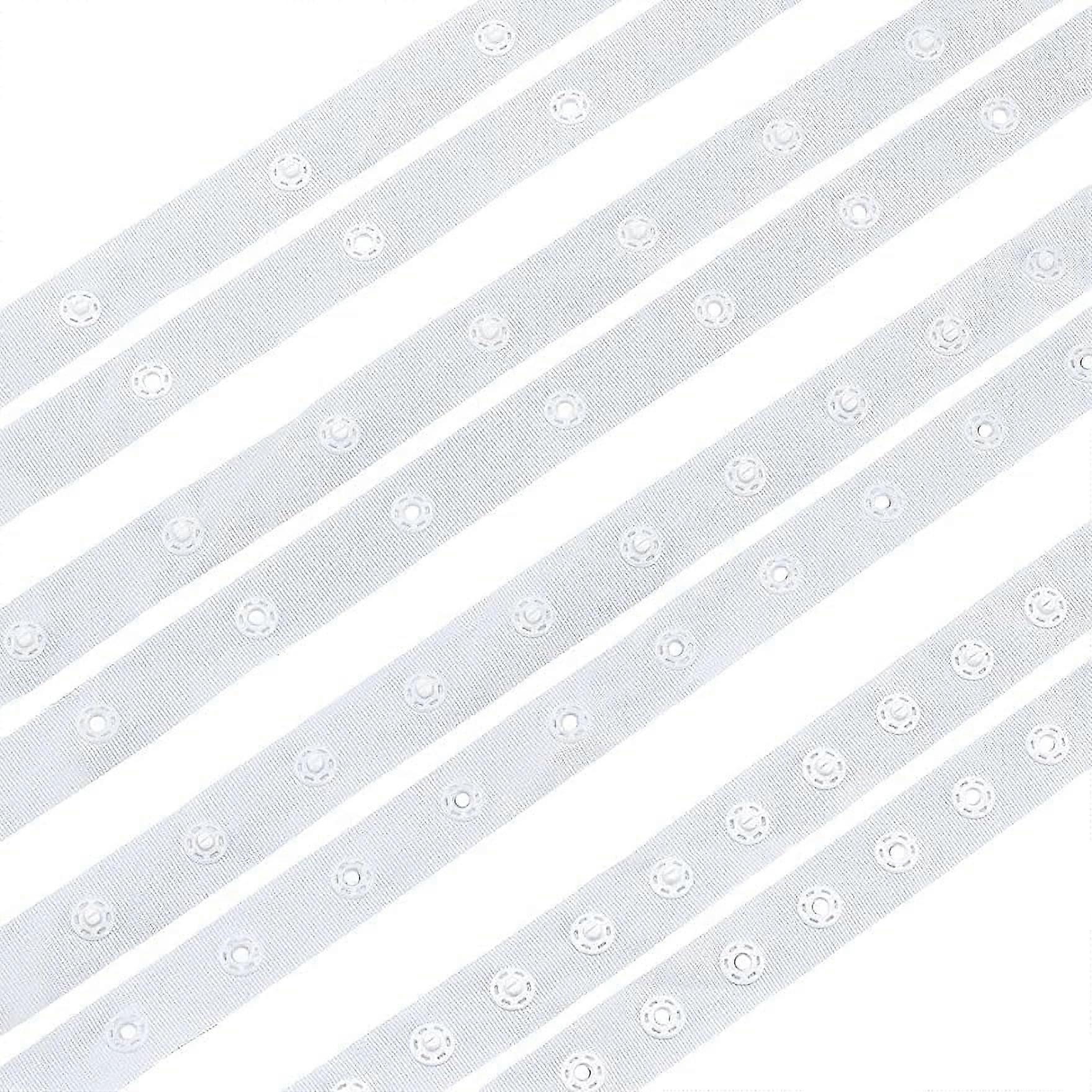 8 Yards Sewing Snap Tape Trim Sewing Fastener Polyester Tape with Buttons Plastic Snap Button Tape