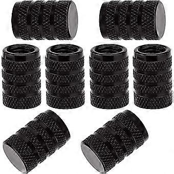 8Pcs tire valve stem cover (black), universal aluminum tire valve cap