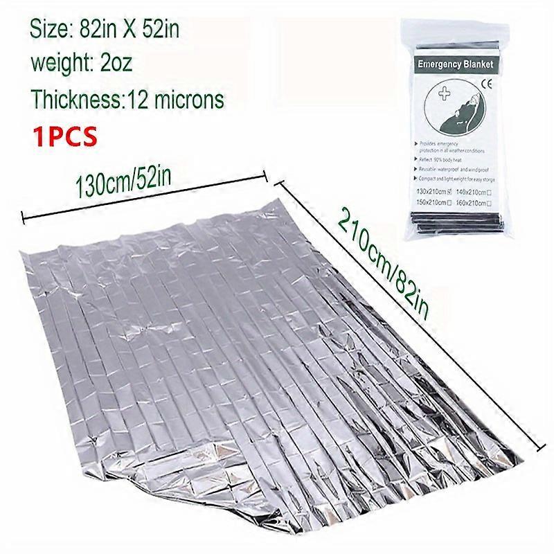 1pc/3pcs Emergency Mylar Thermal Blankets, Designed For Outdoors, Survival Reflective Thermal First Aid Foil Blanket