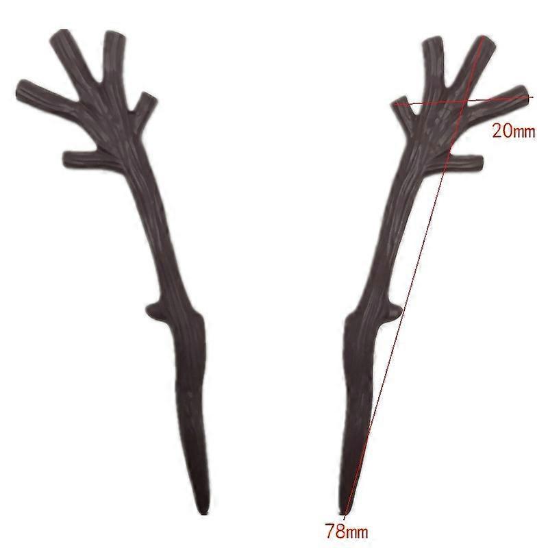 100pcs Artificial Antler Dried Tree Branches Antler Branch Snowman Hand Twigs Plastic Dry Branches Decor