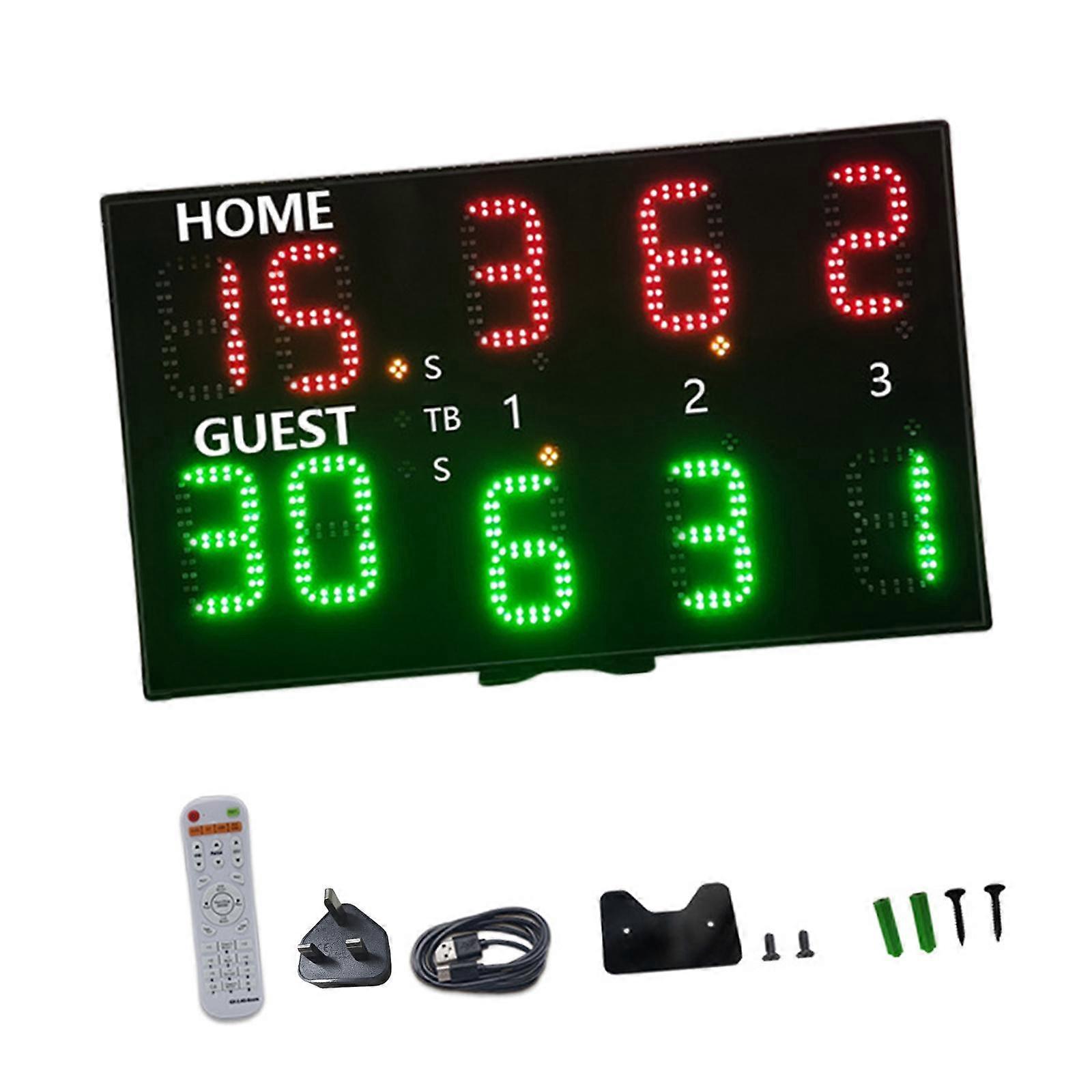 Electronic Scoreboard Digital Scoreboard for Basketball Indoor Outdoor Games
