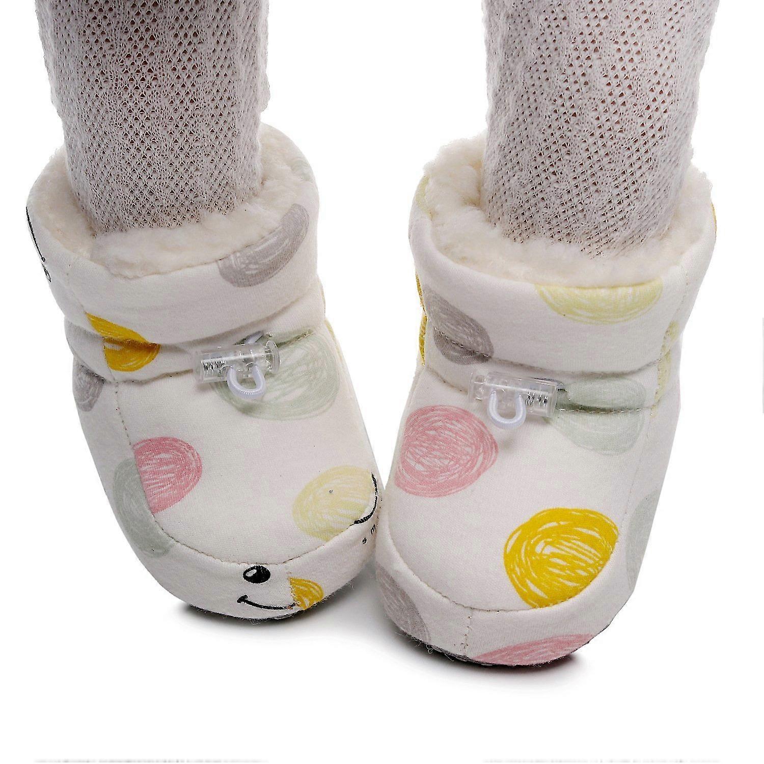 Randomly 2 pairs, suitable for children of 12-18 months, cotton boots, cashmere cotton shoes, baby w