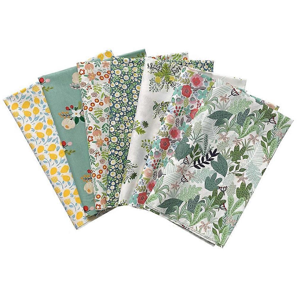7pcs Sewing Floral Fabric DIY Patchwork Bundle Craft Quilting Cotton Cloth