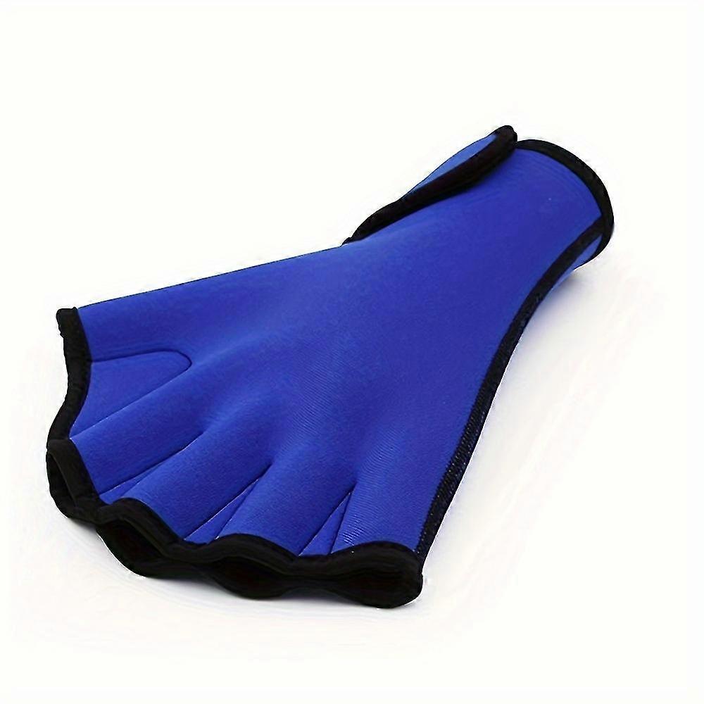 1pair Neoprene Swimming Gloves For Women & Men, Webbed Gloves For Surfing, Scubadive, Freedive, Snorkeling, And Diving, With Hook & Loop, Diving Equip