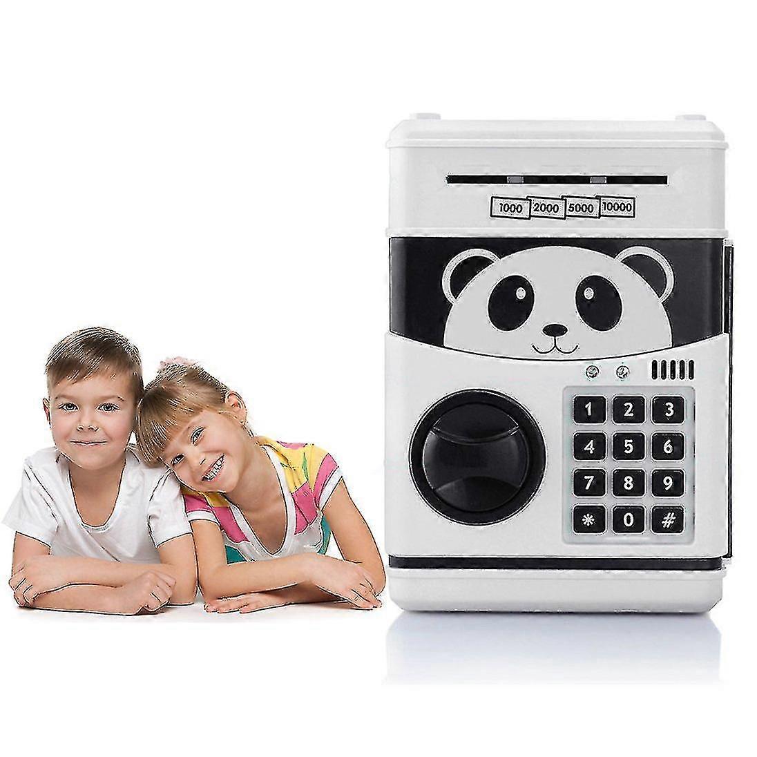 Cartoon Piggy Bank Coin Piggy Bank Atm Deposit Machine Automatic Panda Piggy Bank Code Locks For Children