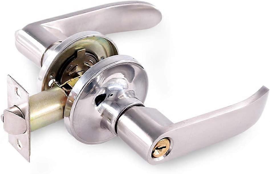 Stainless Steel Rustproof Door Handle Lock Anti-Corrosion Handle Lever Ball Shape Hardware Knobs Lockset Indoor for Use of Entry,Passage,and Bathroom