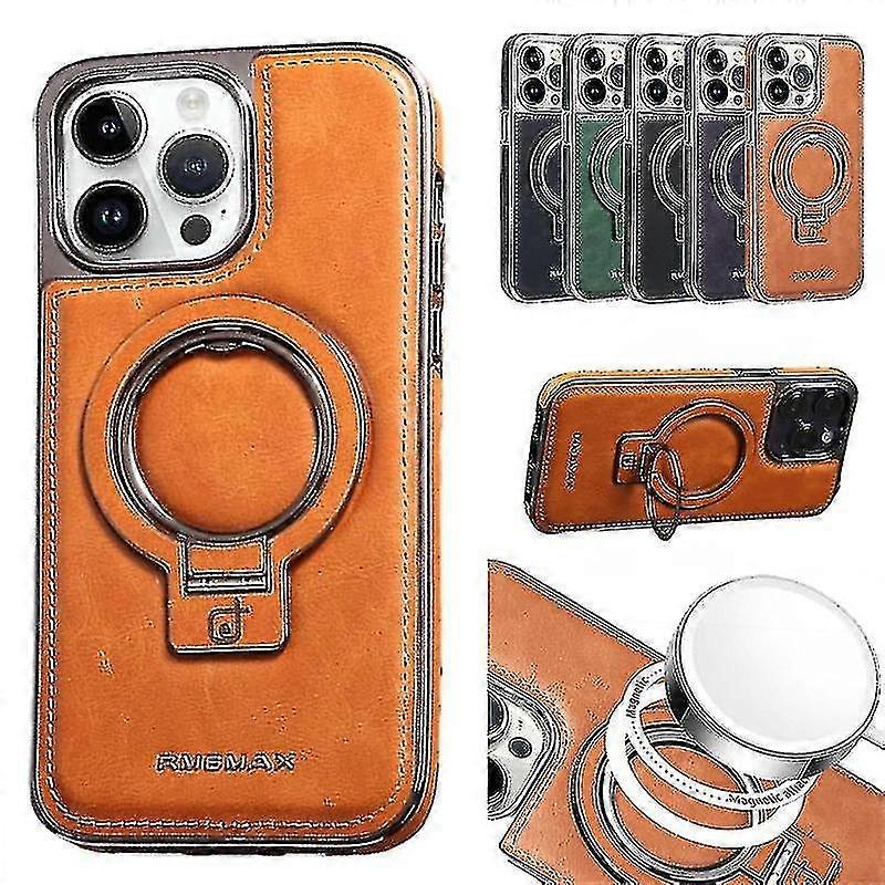 Custodia di lusso in pelle con supporto invisibile per iPhone 15/14/13 Pro Max