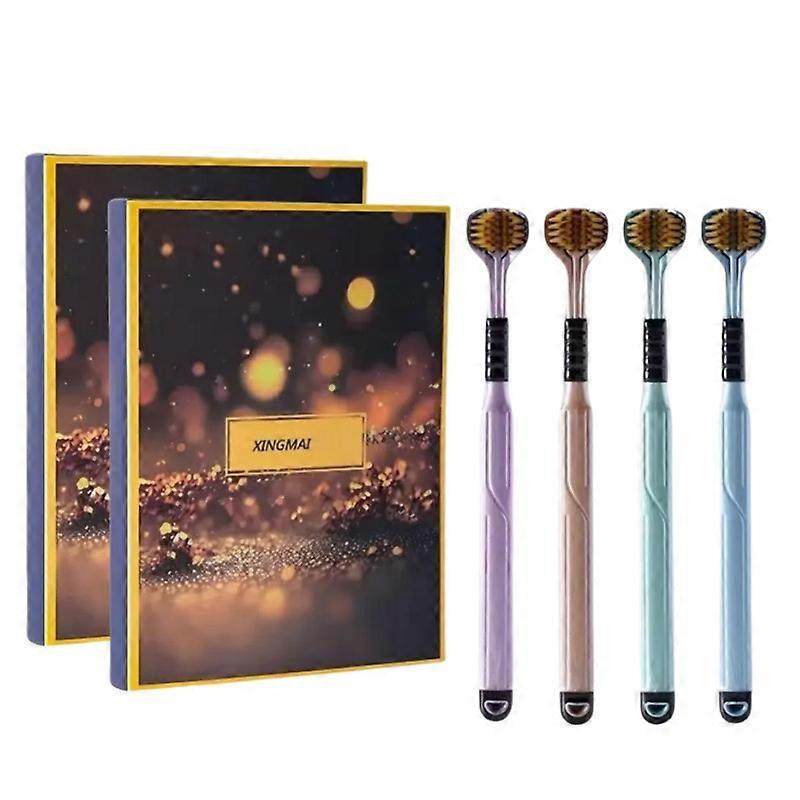 3 Sides Toothbrush,Soft and Gentle,Deep Clean Toothbrush,Soft Bristled Wrapped