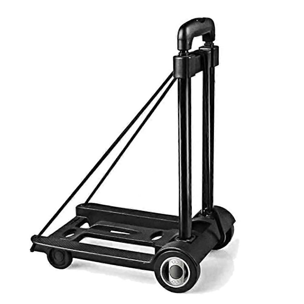 Folding Hand Truck Portable , 40 Kg/88 Lbs Heavy Duty Utility Cart with Telescoping Handle, Bungee