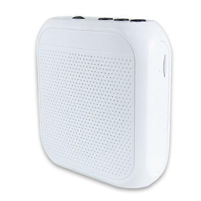 Portable Wired Microphone Voice Amplifier Audio Speaker Teaching Loudspeaker-White