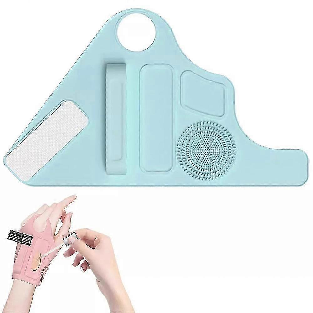 Make-up-Mischpaletten-Handschlaufe mit Make-up-Pinselaufbewahrung, Silikon-Make-up-Tool