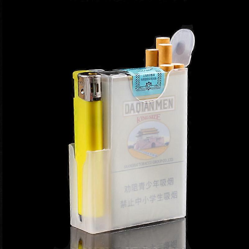 Plastic Cigarette Case Transparent Whole Package Soft Package Hard Package 20 Cigarettes Personalized Creative Pressure-Proof Cigarette Boxes