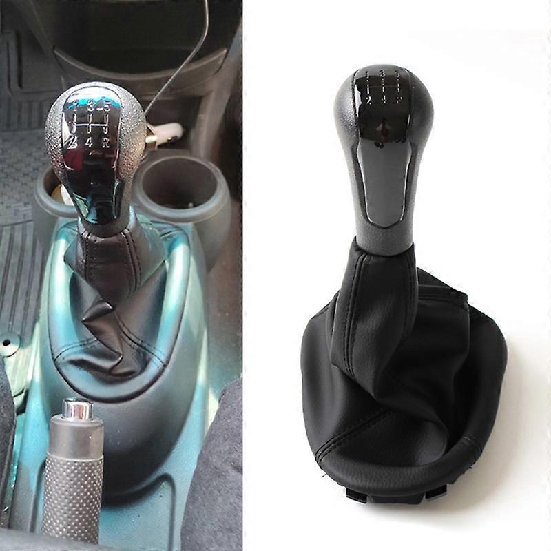 5 Speed Manual Gear Shift Knob Shifter Handle Lever Boot Gaitor Blakc For Chevrolet Spark (M300) 2011 2012 2013 2014 2015