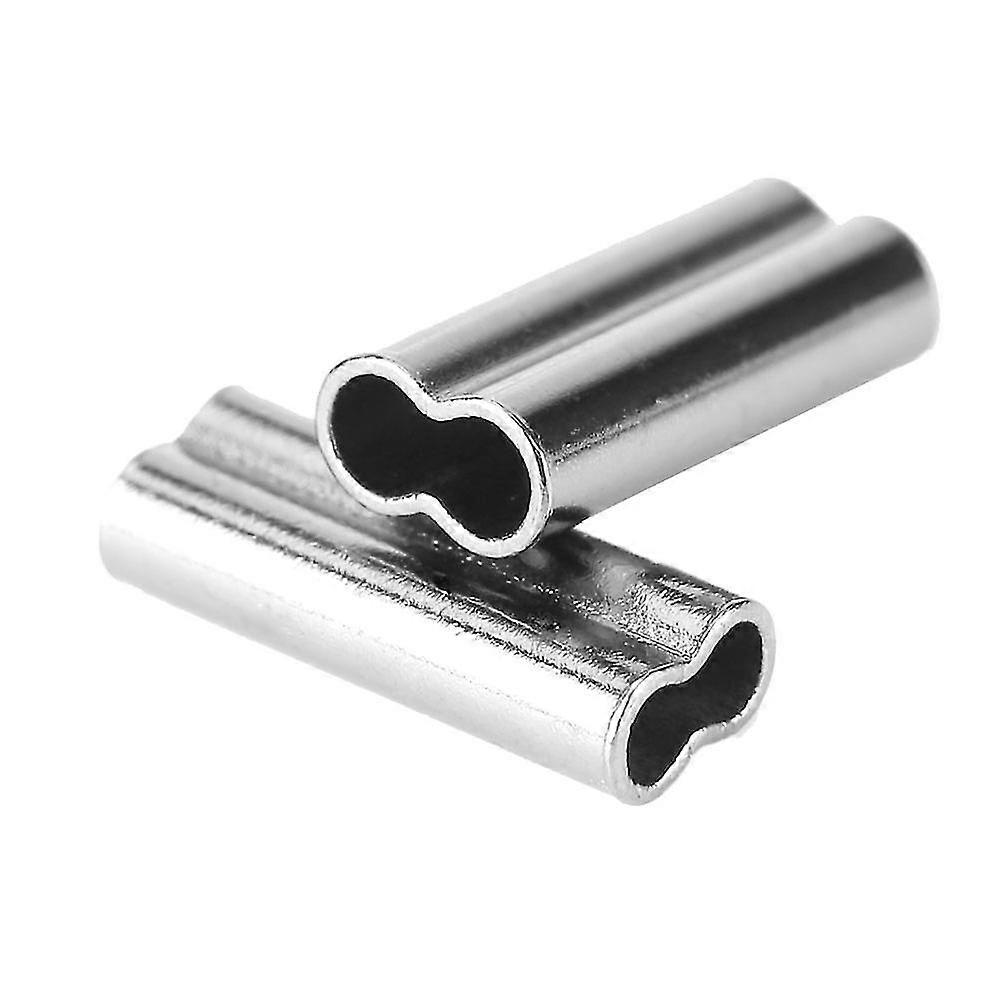 6mmCopperDoubleBarrelFishingLineSleeves-100pcs(#4)