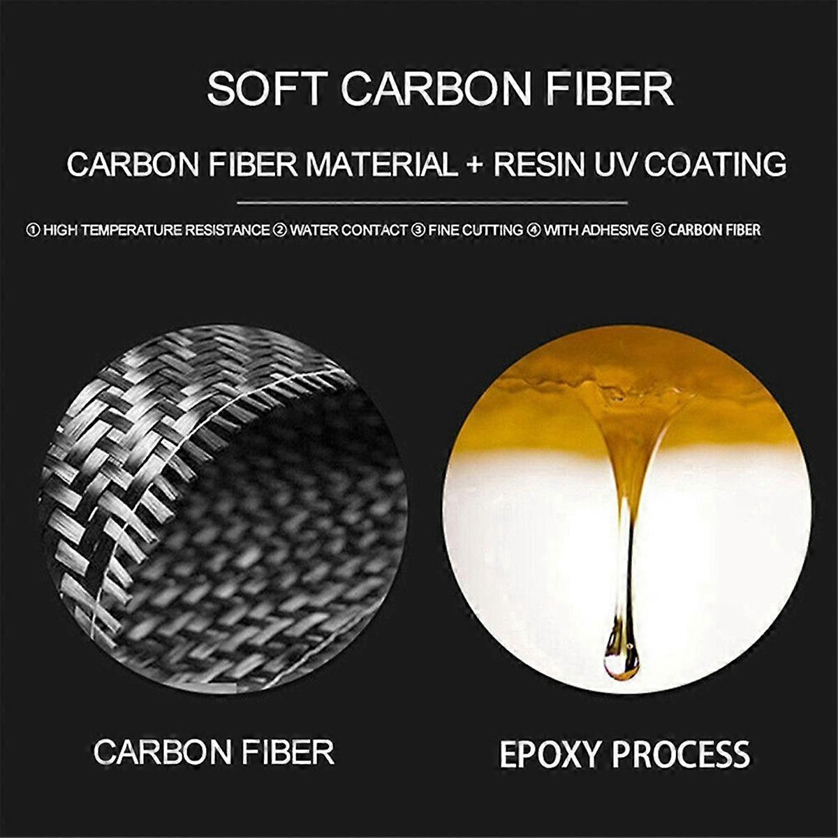 For A90 2019-2023 Soft Carbon Fiber Center Control Air Conditioner Switch Panel Sticker Trim Access