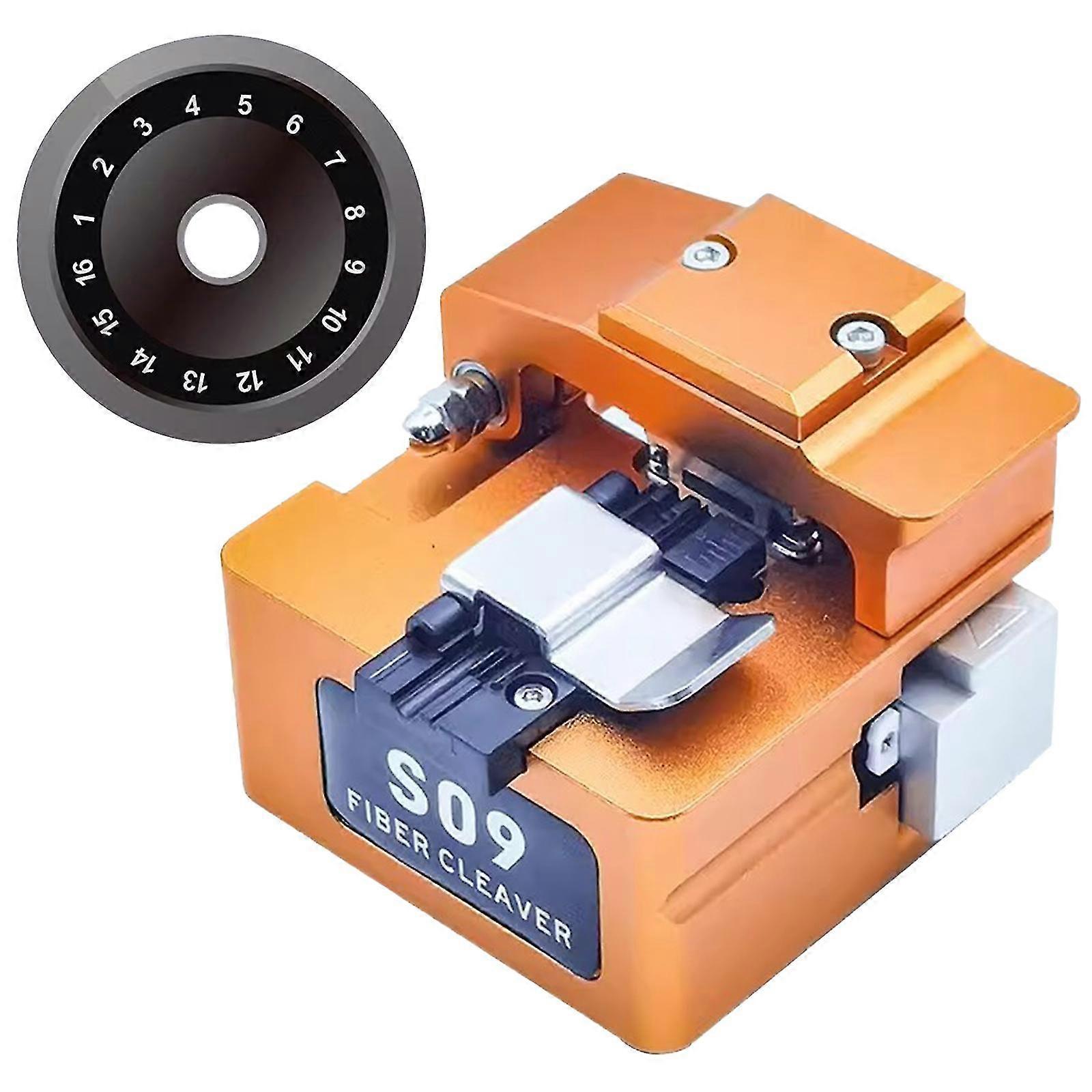 Ai-9 Fus Splicer Kit Optical Fiber Cleaver S09 With Wast Box New Fk