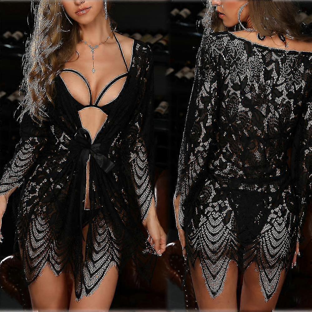 Bayan Bayan İç Çamaşırı Sütyen G-string Thong Bornoz Elbise Uyku Elbise Dantel Gece Elbise