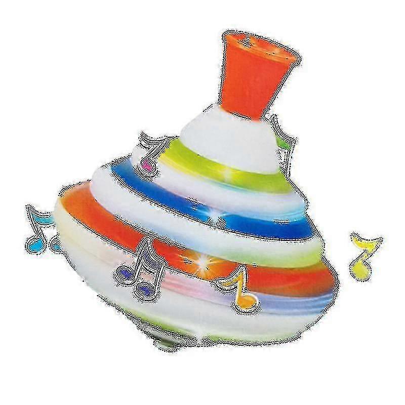 Flashing Music Gyroscope Fun Manual Press Gyroscope Led Luminous Toys Children's Birthday Gifts