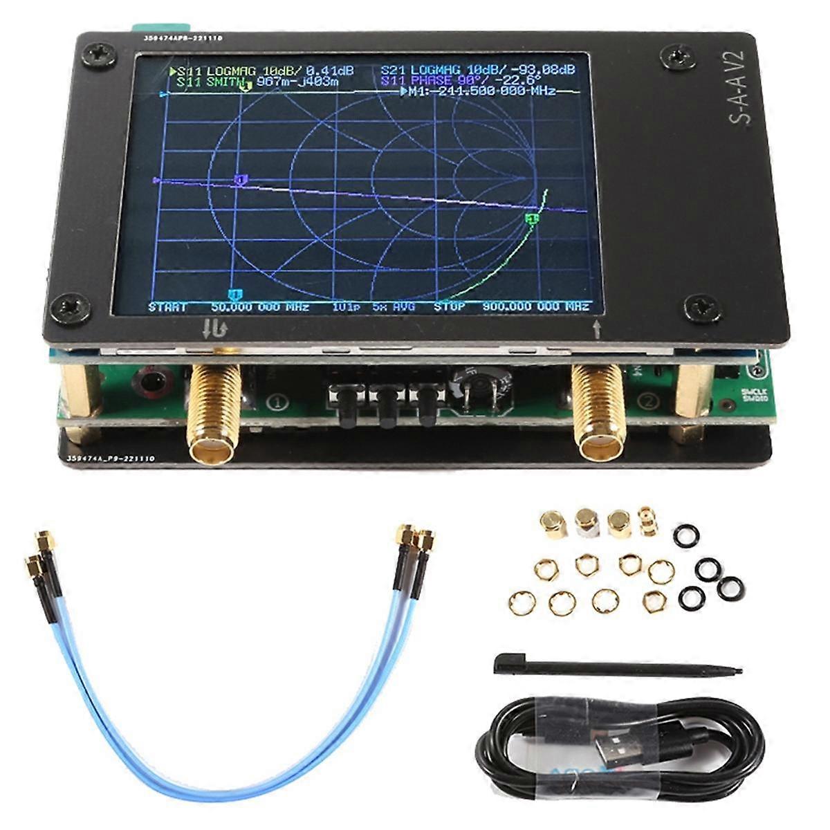 Vector Network Analyzer 2000mAh 3G Network Analyzer 50kHz-3GHz Frequency Range S-A-A-V2 Analyzer