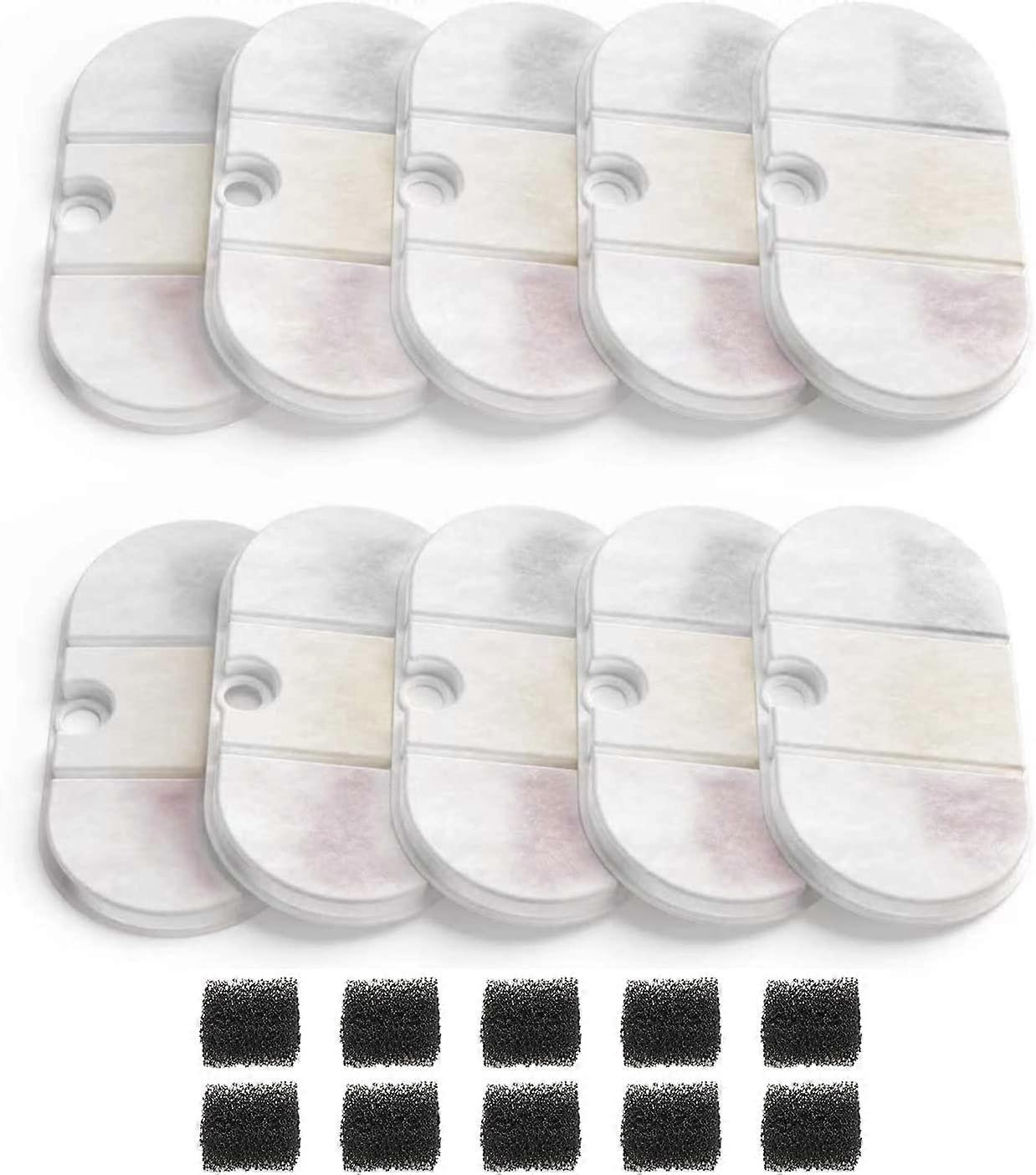 Pack of 12 replacement filters, compatible with the PETLIBRO 2.1 l water dispenser for cats and dogs,2024 Ping