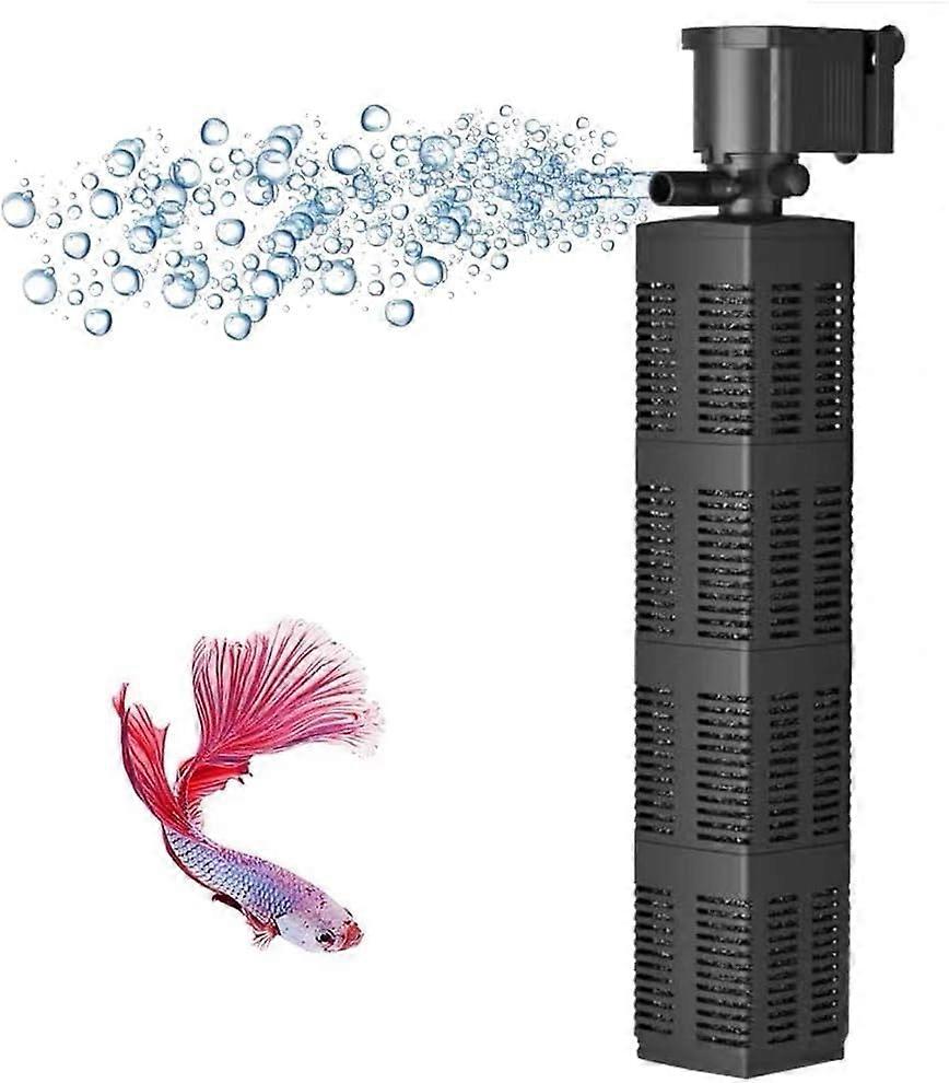 2500L/H ubmersible Aquarium Internal Filter Pump for Fish and Turtle Tank and Pond with Chemical, Physical, and Biological Filtration