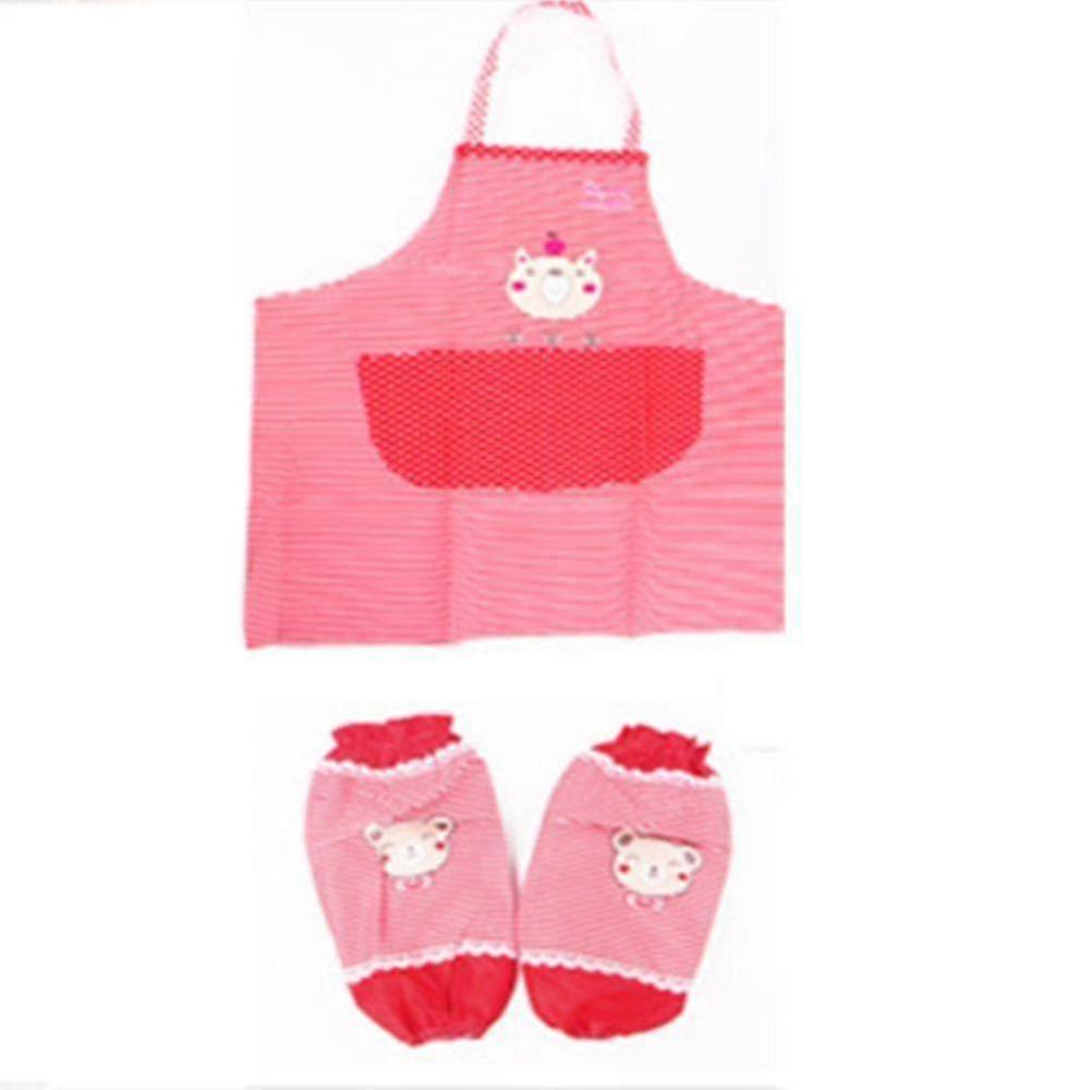 Cute Bear Apron Waterproof Baking Accessories Kitchen Supplies 1set Chef Tools