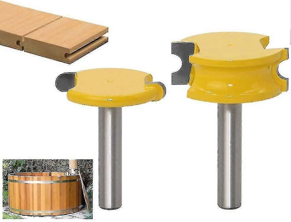 2pcs/set 6mm Woodworking Tool Router Bit, Arc Shaped Wood Router Bit,truly Versatile Grooving Cutters Hy