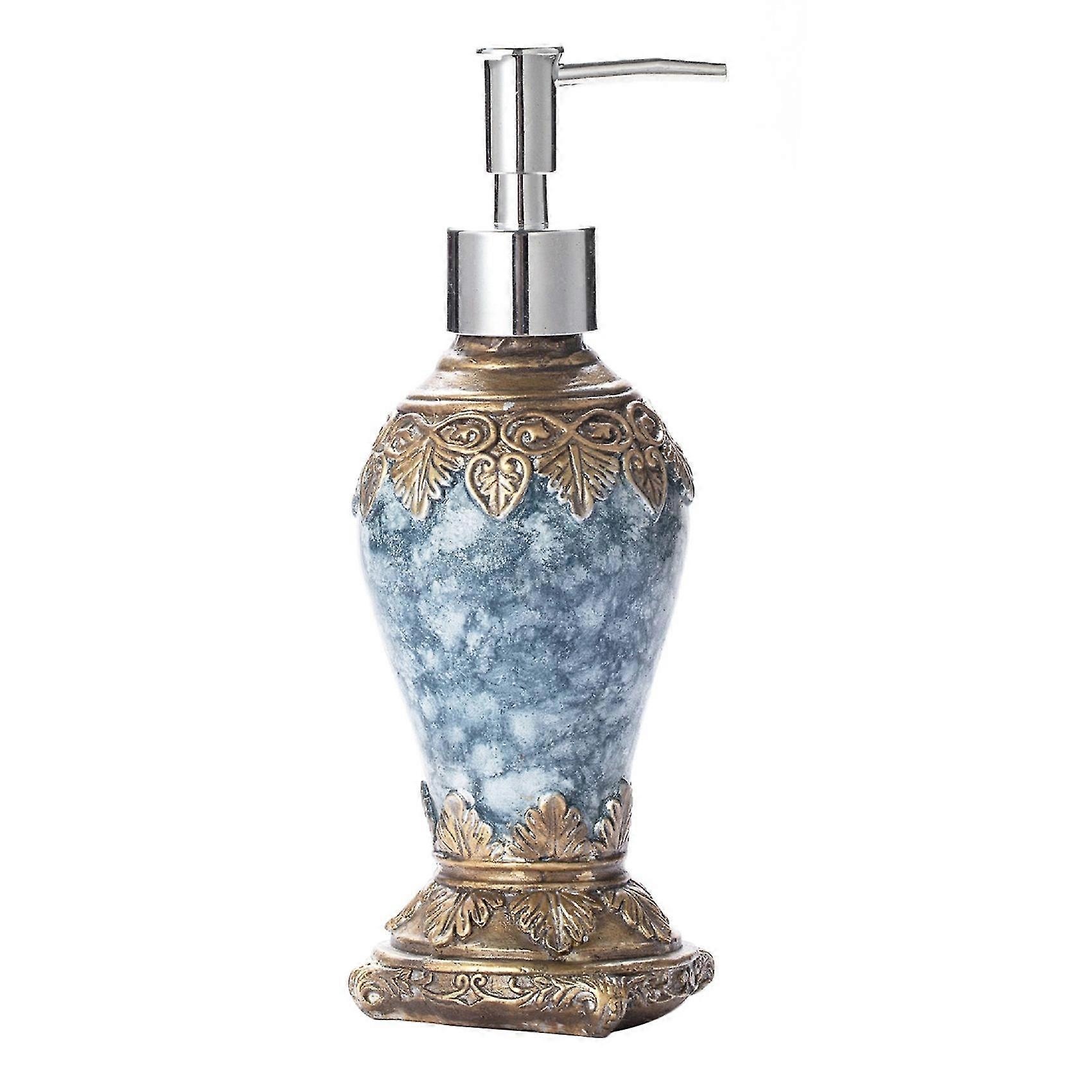 Retro Agate White Soap Dispenser With Proof Pump,refillable Liquid B