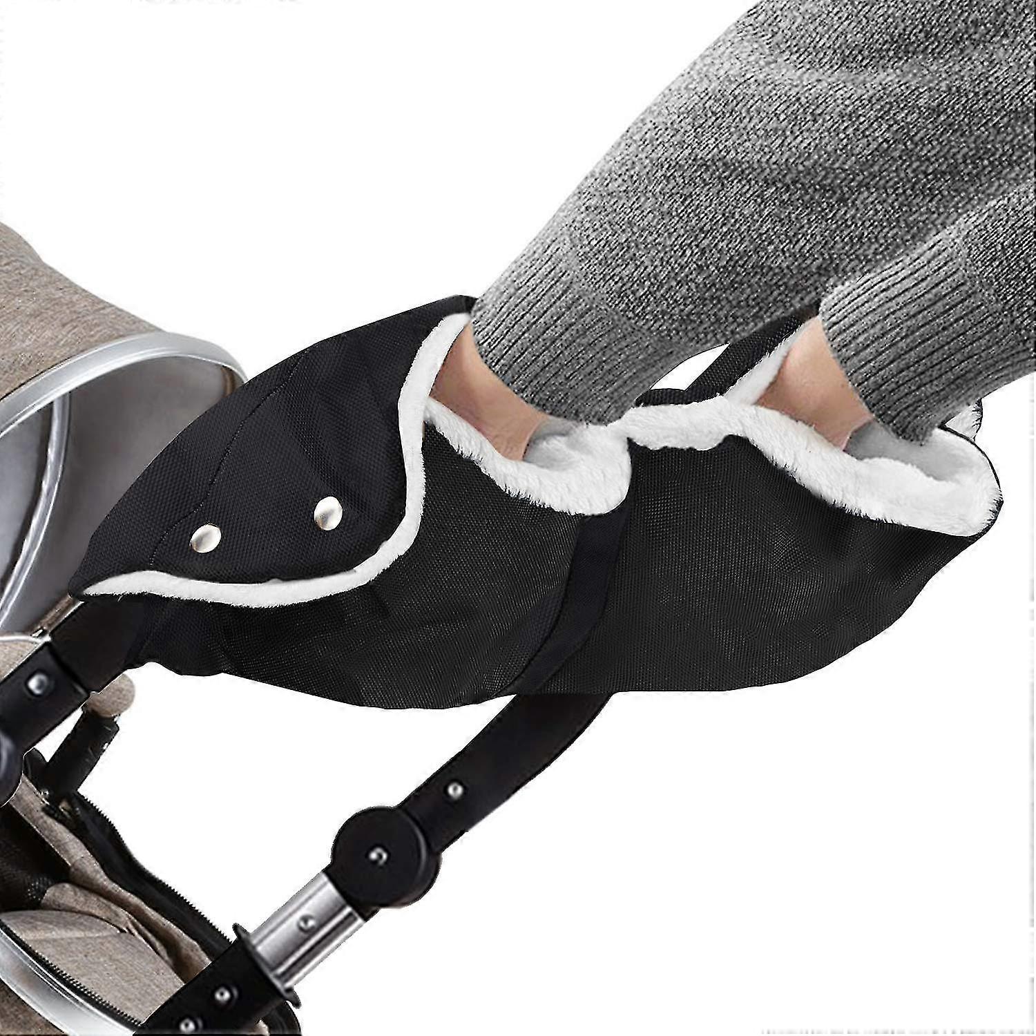 Stroller Hand Warmer, Stroller Muff With Warm Flannel,hand Muff Gloves Universal Size