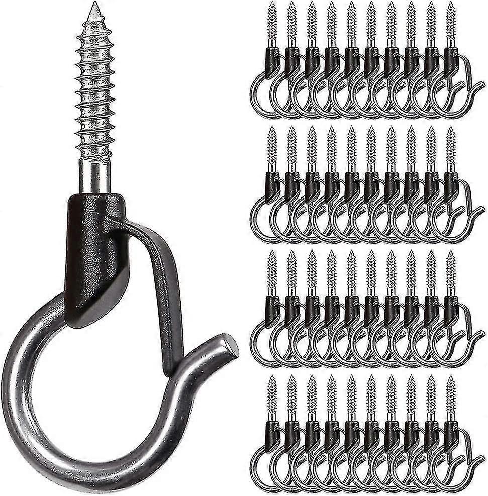 Pack Of 40 Q-hanger, Christmas Lights Hanger Hooks Easy Release Outdoor Wire And Fairy Lights Christmas Light House Garage New Year Party Led Fairy Li
